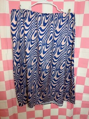 Dressed in Lala - Trippy Swirl Satin Skirt